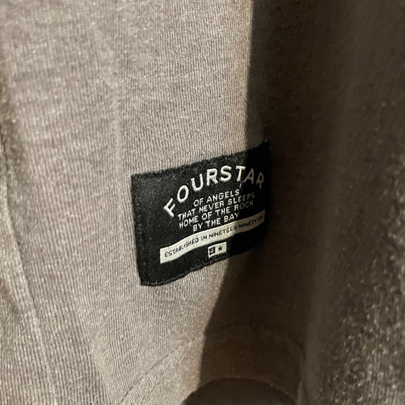 Fourstar Baseball Long Tee Grey Blue - Picture 3 of 4